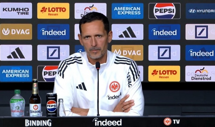 法兰克福主帅：要带着赢球的信念投入比赛 需以团队姿态防守凯恩